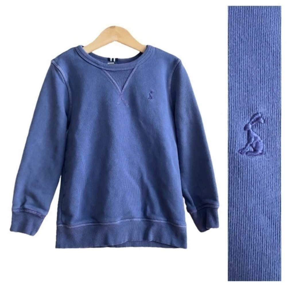 Joules Purple French Terry Knit Crewneck Sweatshirt 6